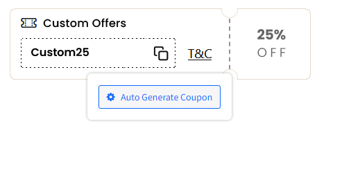 Personalized Coupons (Auto Generated)