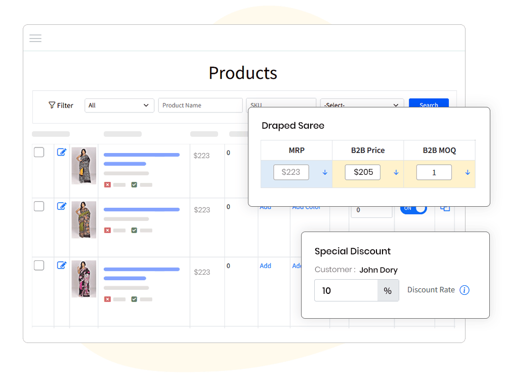 B2B Pricing Features