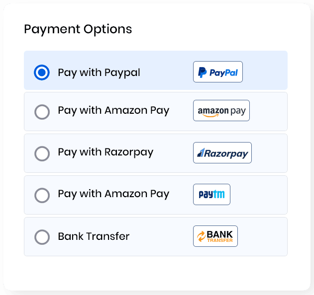 Payment Options